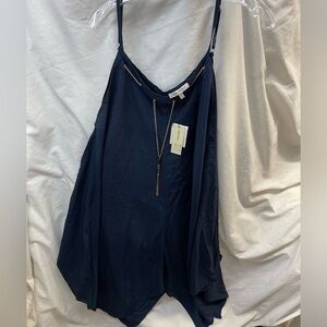 NEW!!! Speed Control Navy Camisole top sleeveless with gold accents ladies sz 1x